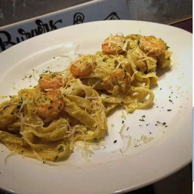 Recipe of Tagliatelle with Shrimp and Parmesan on the DeliRec recipe website