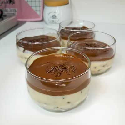 Recipe of Passion Fruit Mousse with Chocolate Ganache on the DeliRec recipe website