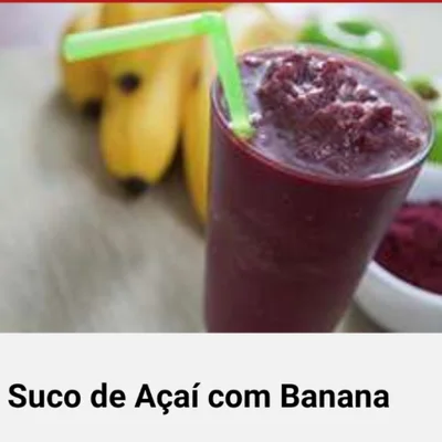 Recipe of acai juice with banana on the DeliRec recipe website