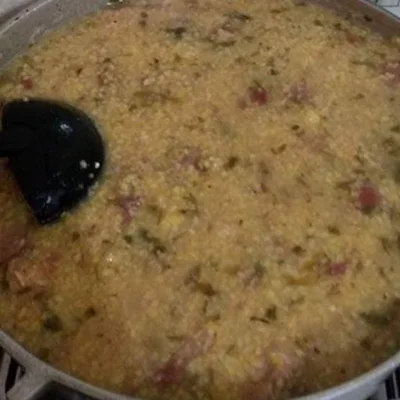 Recipe of Canjiquinha with dried meat on the DeliRec recipe website