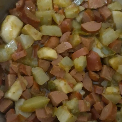 Recipe of Sausage stew with vegetables on the DeliRec recipe website