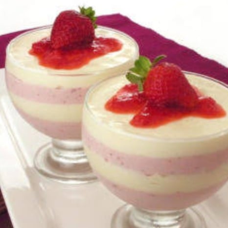 Foto della Mousse ai tre gusti tropicali - ricetta di Mousse ai tre gusti tropicali nel DeliRec