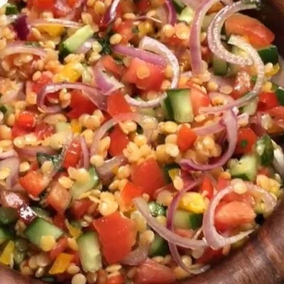 Recipe of Lentil Salad on the DeliRec recipe website