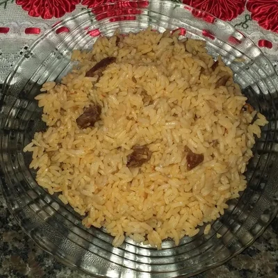 Recipe of Rice with meat on the DeliRec recipe website