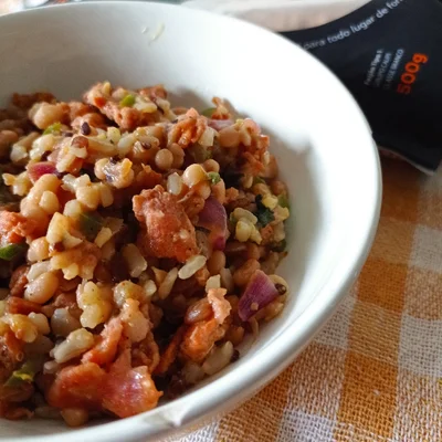 Recipe of Multigrain Rice with Spicy Butter Beans on the DeliRec recipe website