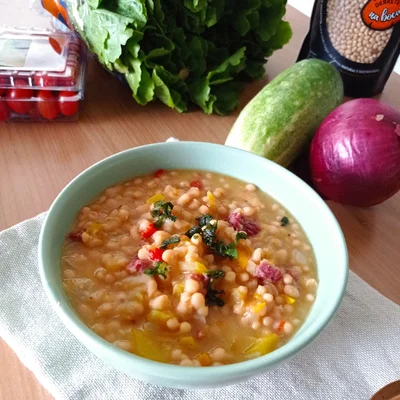 Recipe of Manteiguinha beans with dried meat and pumpkin on the DeliRec recipe website