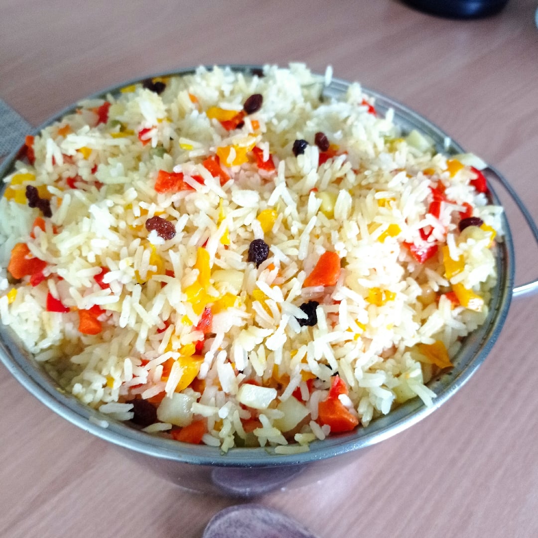 Photo of the Colored rice with vegetables – recipe of Colored rice with vegetables on DeliRec