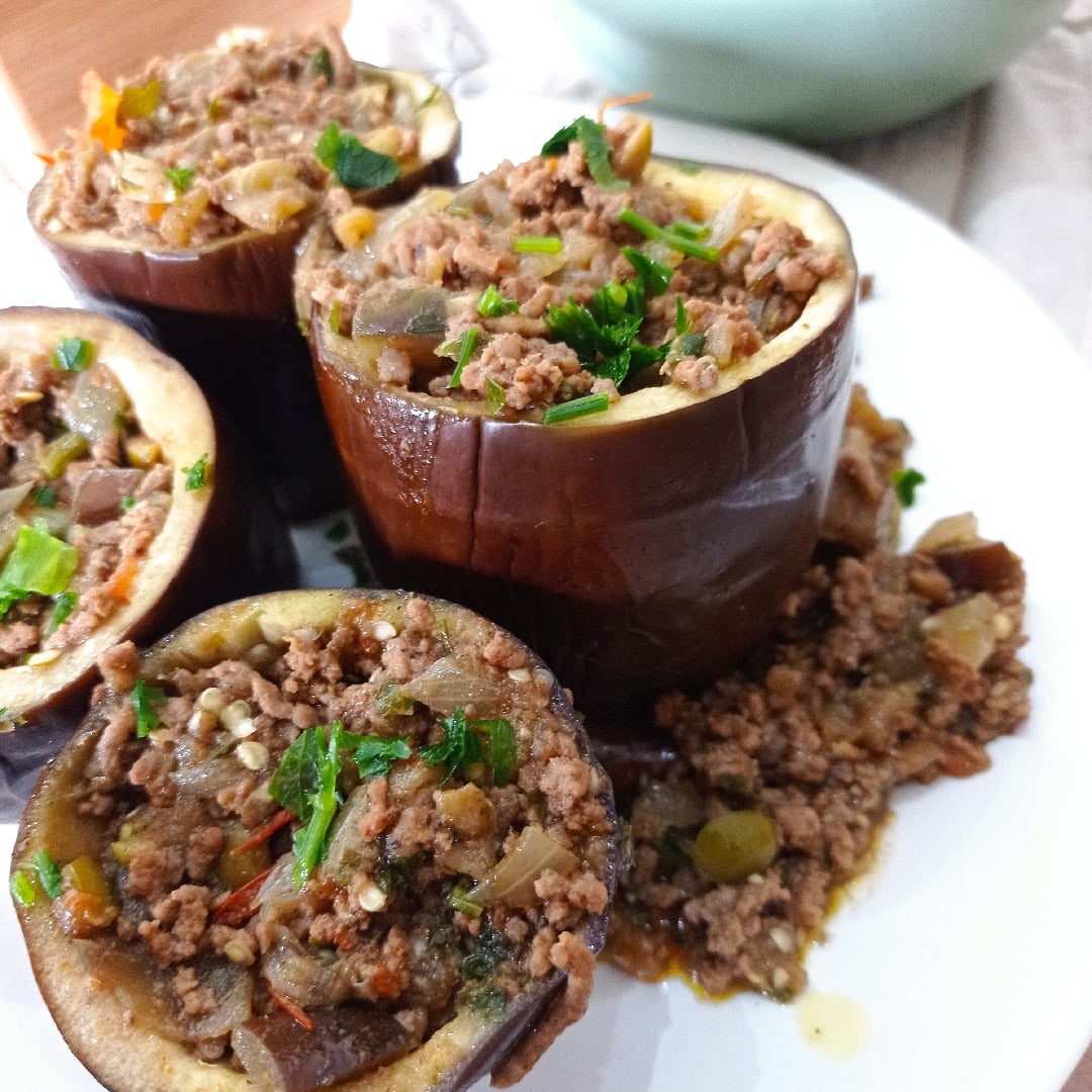 Photo of the Eggplant with minced meat stuffing – recipe of Eggplant with minced meat stuffing on DeliRec