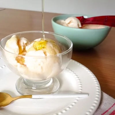 Receta de helado de nata casero en el sitio web de recetas de DeliRec