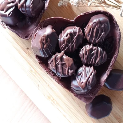 Recipe of chocolate hearts on the DeliRec recipe website