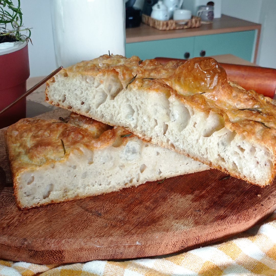 Photo of the Focaccia Bread - Accompanies antipasto in meals – recipe of Focaccia Bread - Accompanies antipasto in meals on DeliRec