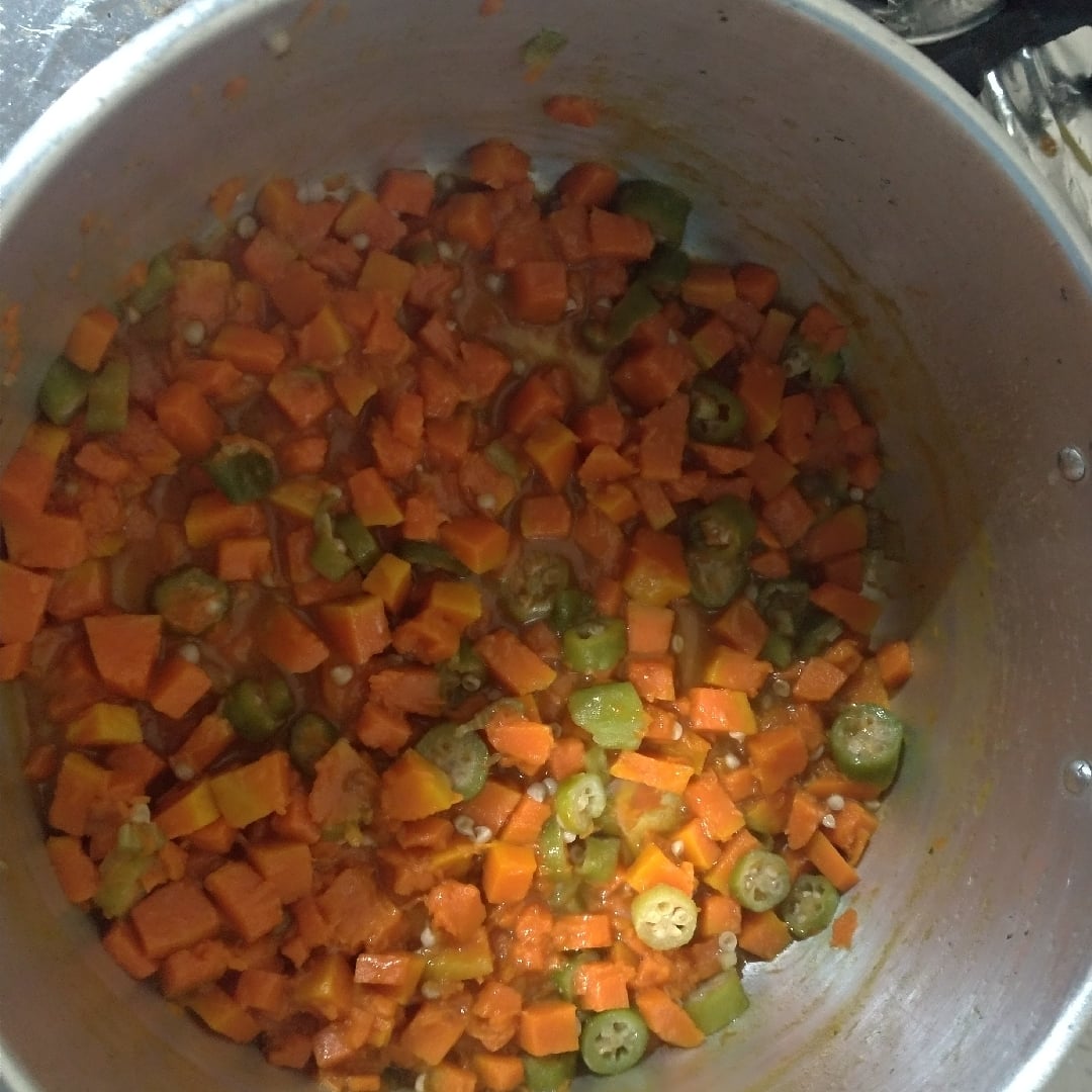 Photo of the Sliced Pumpkin with Okra – recipe of Sliced Pumpkin with Okra on DeliRec