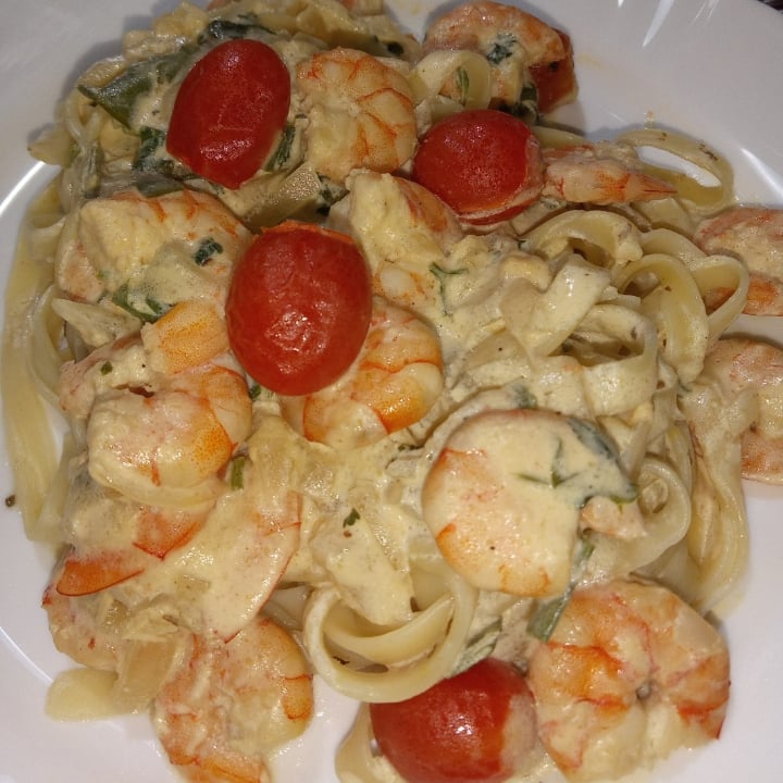 Photo of the Shrimp noodles in white sauce – recipe of Shrimp noodles in white sauce on DeliRec
