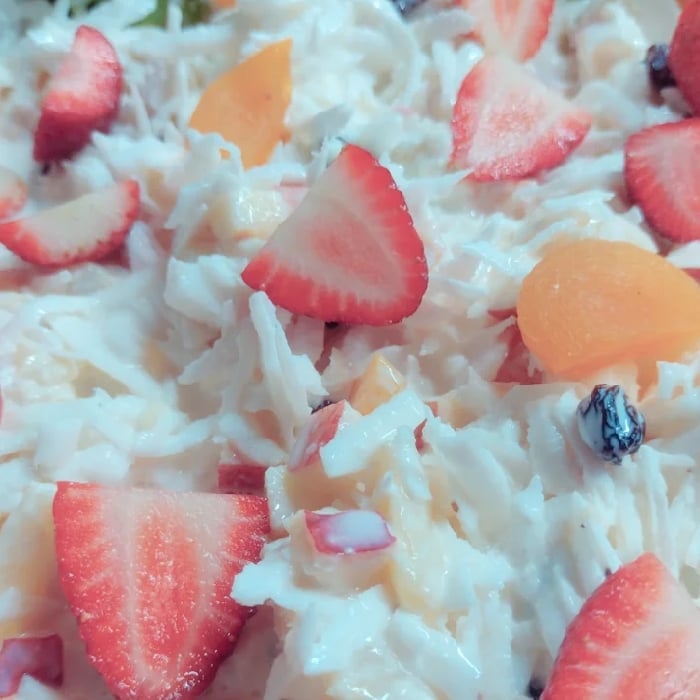 Photo of the Fresh coconut salad with pineapple – recipe of Fresh coconut salad with pineapple on DeliRec