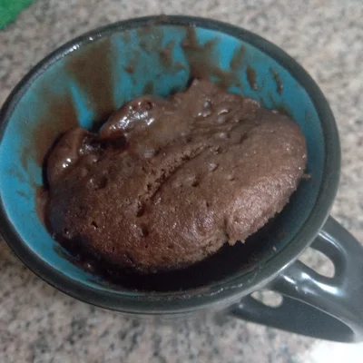 Recipe of chocolate cake on mug on the DeliRec recipe website