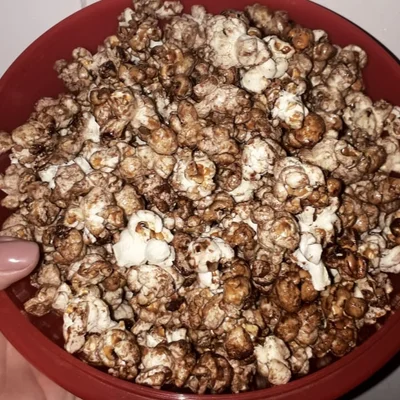 Recipe of sweet chocolate popcorn on the DeliRec recipe website
