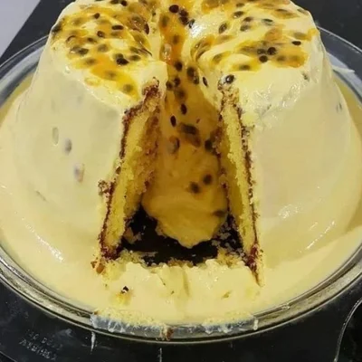 Recette de gâteau crémeux aux fruits de la passion sur le site de recettes DeliRec
