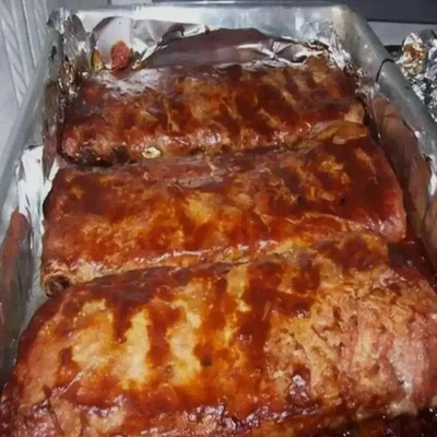 Recipe of Pork rib with barbucue sauce on the DeliRec recipe website