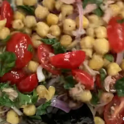 Recipe of Salad with chickpeas on the DeliRec recipe website