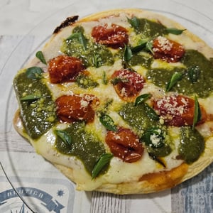 Pizza with crepioca dough