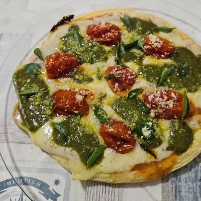 Recette de Pizza à la pâte crépioca sur le site de recettes DeliRec