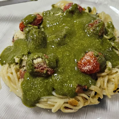 Recipe of Spaguetti ao pesto on the DeliRec recipe website