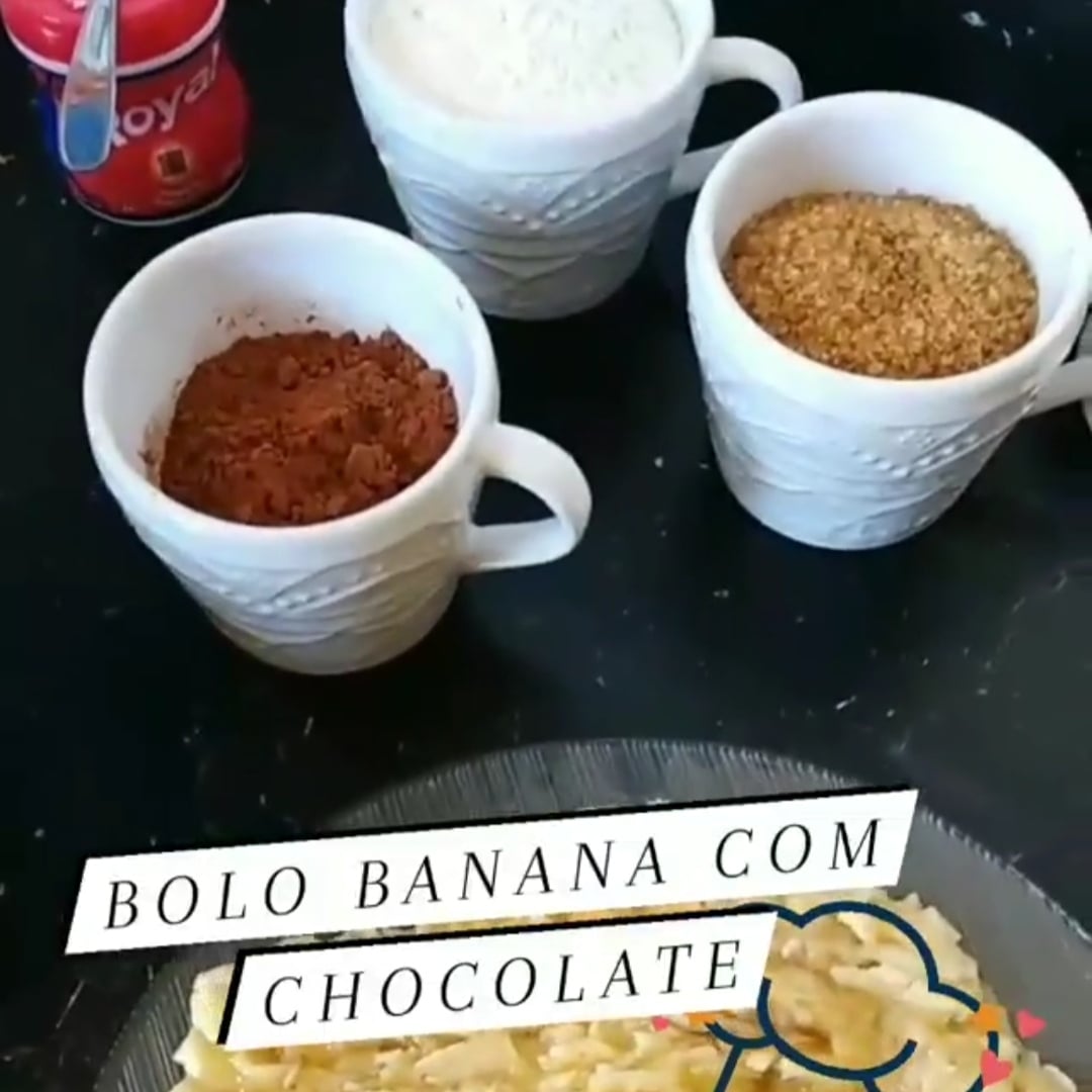 Photo of the BOLO BANANA COM CHOCOLATE  – recipe of BOLO BANANA COM CHOCOLATE  on DeliRec