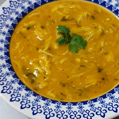 Recipe of Pumpkin soup with chicken on the DeliRec recipe website