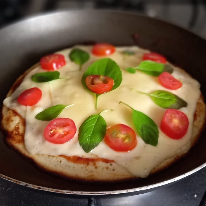 Photo of the Oatmeal pizza in the skillet – recipe of Oatmeal pizza in the skillet on DeliRec