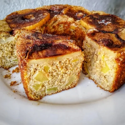 Recipe of Banana, Oatmeal and Apple Cake - Sugar Free on the DeliRec recipe website