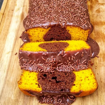Recipe of Chocolate Carrot Merged Cake on the DeliRec recipe website
