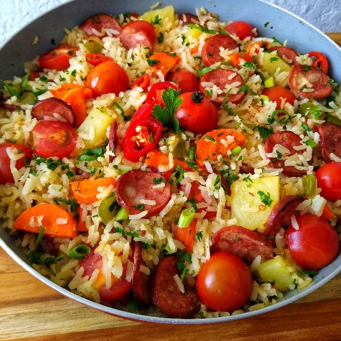 Photo of the Colorful and delicious rice – recipe of Colorful and delicious rice on DeliRec
