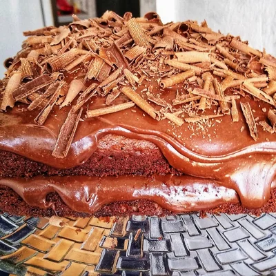 Recipe of Nescau Cake with Creamy Brigadeiro on the DeliRec recipe website