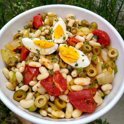 Recipe of White beans salad on the DeliRec recipe website