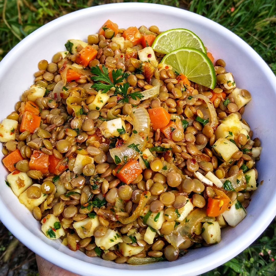 Photo of the Lentil Salad with Fried Onions – recipe of Lentil Salad with Fried Onions on DeliRec