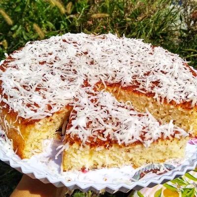 Recipe of gluten free coconut cake on the DeliRec recipe website