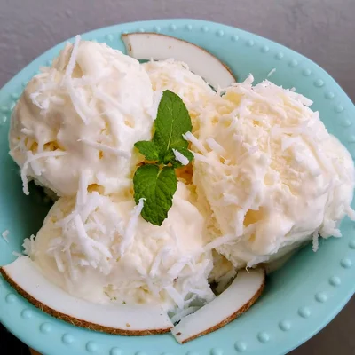 Recipe of Coconut ice cream on the DeliRec recipe website