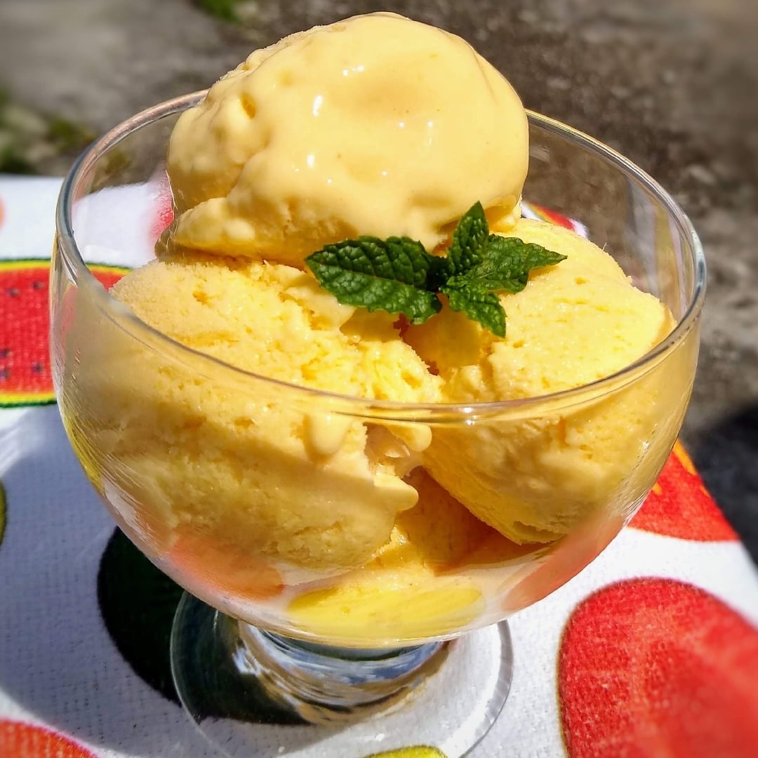Photo of the Homemade Mango Ice Cream – recipe of Homemade Mango Ice Cream on DeliRec
