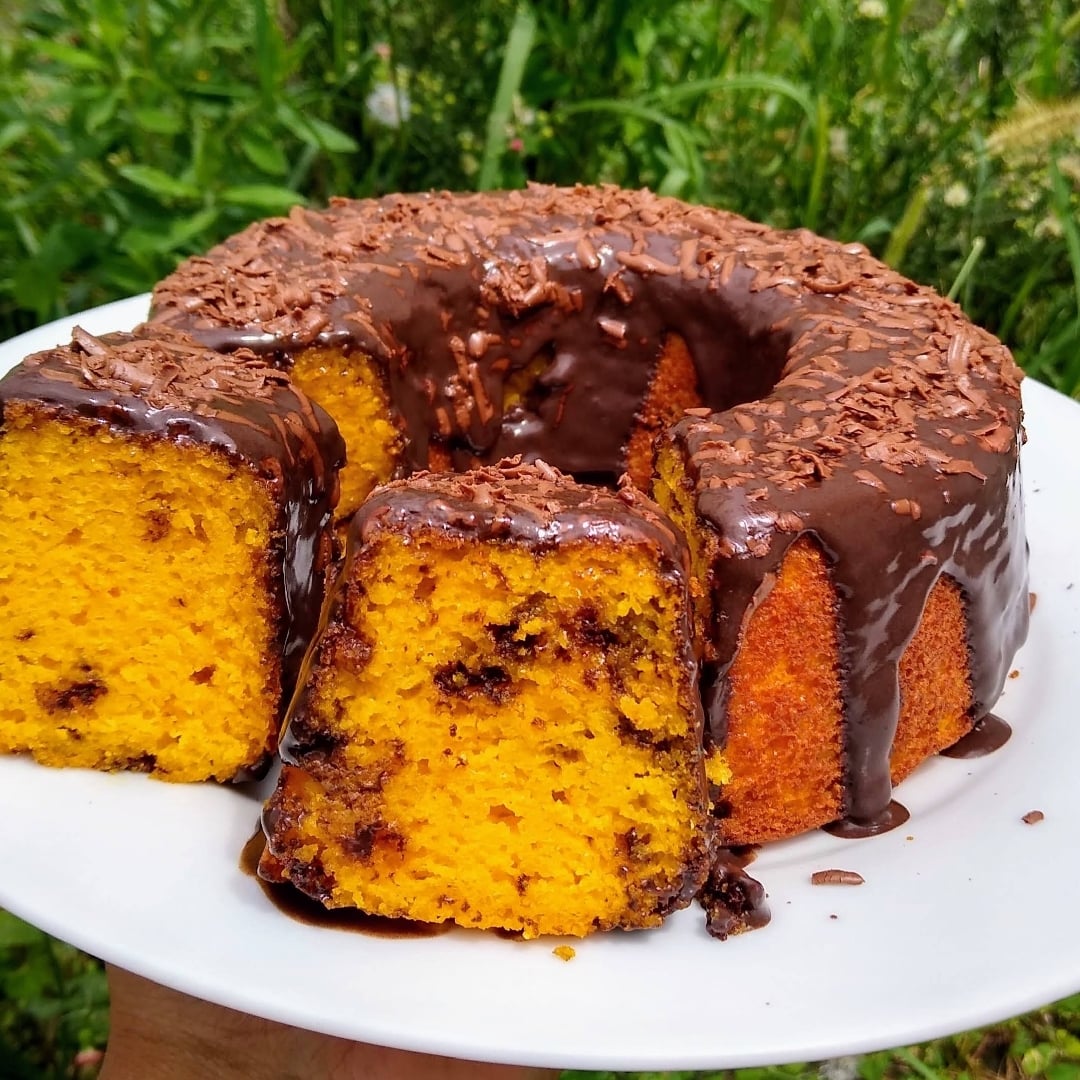 Foto da Bolo de Cenoura Chocolatudo sem Glúten  - receita de Bolo de Cenoura Chocolatudo sem Glúten  no DeliRec