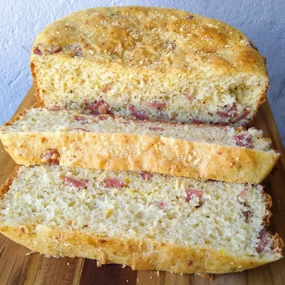 Recipe of Parmesan and pepperoni bread (no kneading)11 on the DeliRec recipe website
