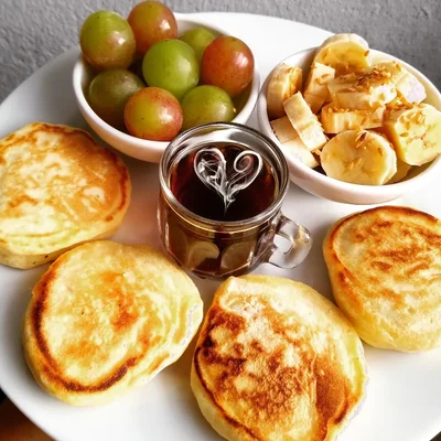Recipe of breakfast with pancakes on the DeliRec recipe website
