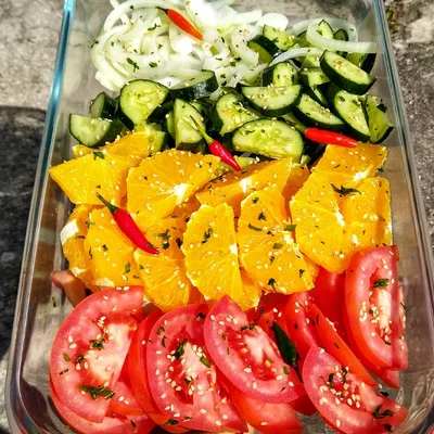 Recette de Salade à l'orange 😋 sur le site de recettes DeliRec