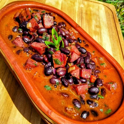 Recipe of Simple and Tasty Black Beans on the DeliRec recipe website