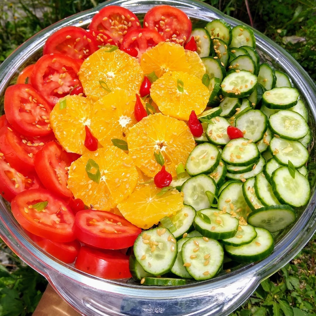 Foto da Salada simples e saudável  - receita de Salada simples e saudável  no DeliRec