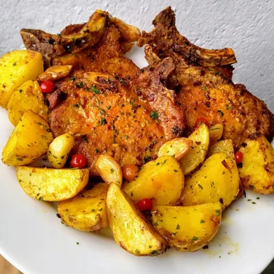 Recipe of Steaks With Potatoes on the DeliRec recipe website