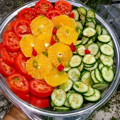 Receita de Salada simples e saudável  no site de receitas DeliRec