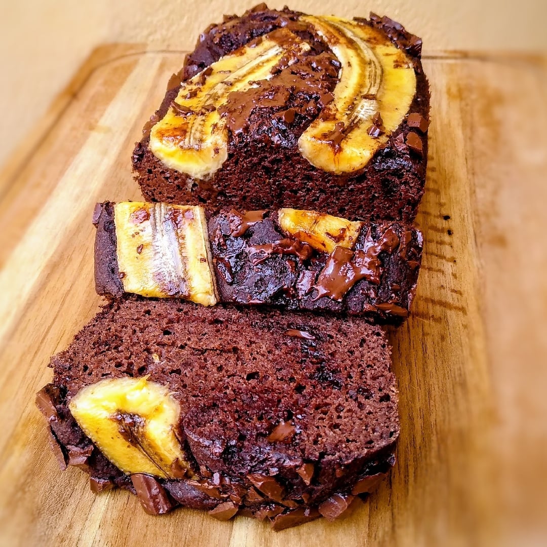 Photo of the Banana fit cake with cocoa - gluten-free, sugar-free and dairy-free – recipe of Banana fit cake with cocoa - gluten-free, sugar-free and dairy-free on DeliRec