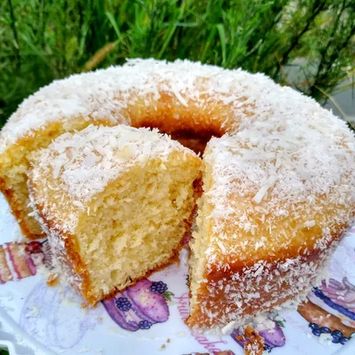 Recipe of fluffy coconut cake on the DeliRec recipe website