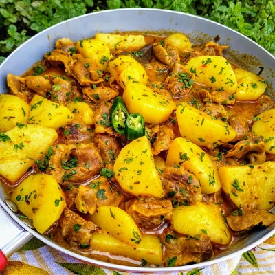 Recipe of gizzards with potatoes on the DeliRec recipe website