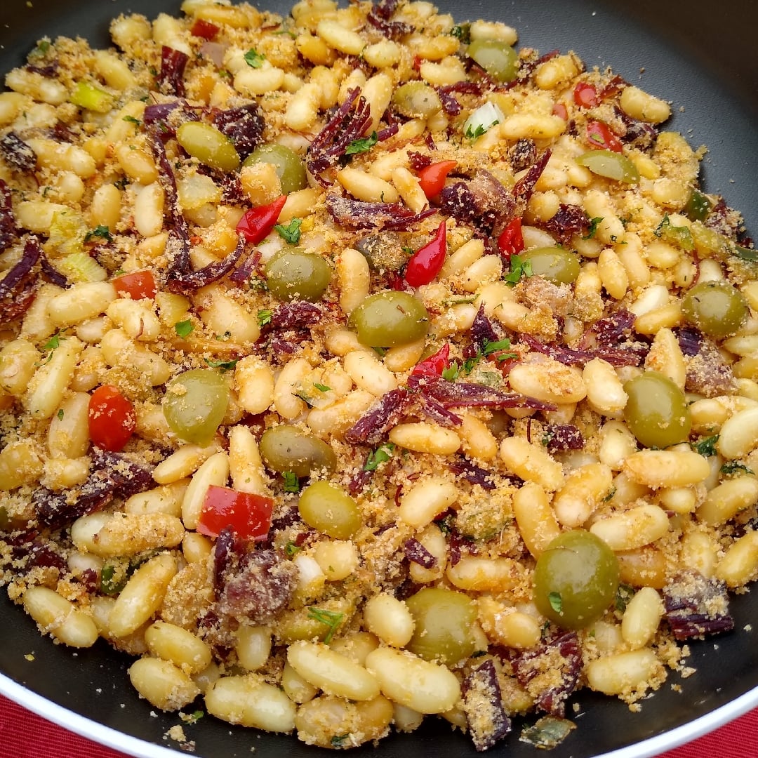Photo of the White bean farofa with dried meat – recipe of White bean farofa with dried meat on DeliRec